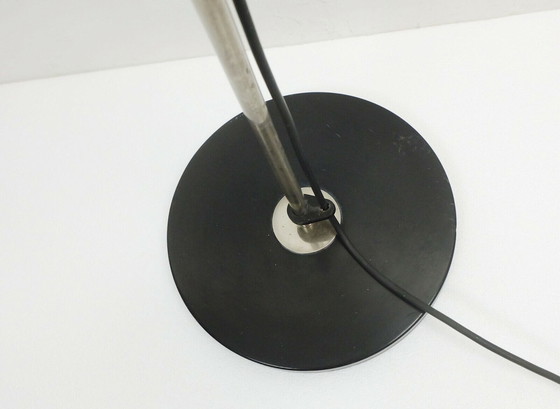 Image 1 of Stehleuchte Fiberglasschirm Chrom Schwarz Metall 1960er Jahre