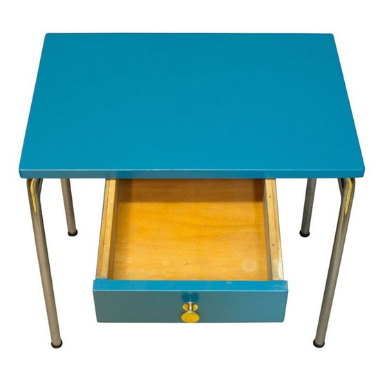 Image 1 of Modernistischer rohrförmiger Beistelltisch im Vintage-Stil, 1930