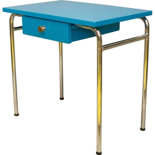 Modernistischer rohrförmiger Beistelltisch im Vintage-Stil, 1930