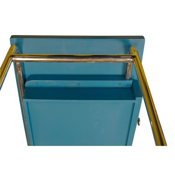 Image 1 of Modernistischer rohrförmiger Beistelltisch im Vintage-Stil, 1930