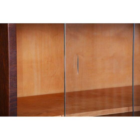 Image 1 of Vintage Art Deco Bücherregal aus Eiche und Stahl aus Vichr a Spol, Tschechien 1930