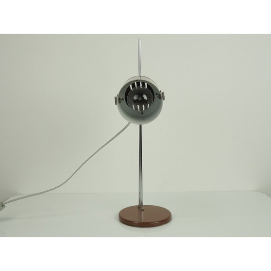 Image 1 of Verstellbare Tischleuchte aus Metall und Chrom von Stanislav Indra für Combi Lux, Tschechoslowakei 1970