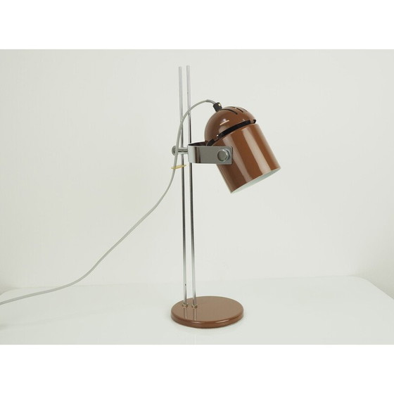 Image 1 of Verstellbare Tischleuchte aus Metall und Chrom von Stanislav Indra für Combi Lux, Tschechoslowakei 1970