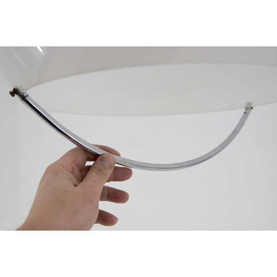 Image 1 of Weiße Vintage-Hängeleuchte von Harvey Guzzini für Meblo, Italien 1970