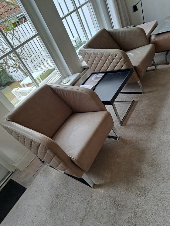 Image 1 of Designer-Ledersessel, Marke William Schillig.