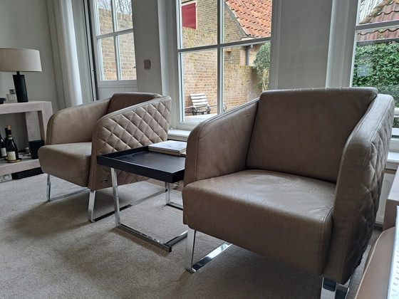 Image 1 of Designer-Ledersessel, Marke William Schillig.