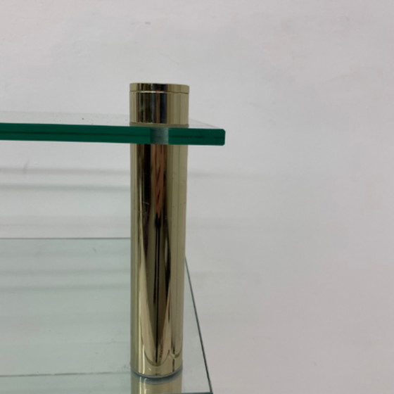 Image 1 of Hollywood-Regency-Vitrine aus Marmor und Glas, 1970er Jahre