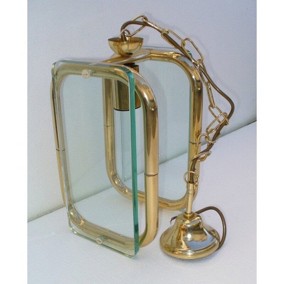 Image 1 of Italienische Glas-Hängelampe - 1940er Jahre