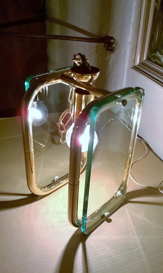 Image 1 of Italienische Glas-Hängelampe - 1940er Jahre