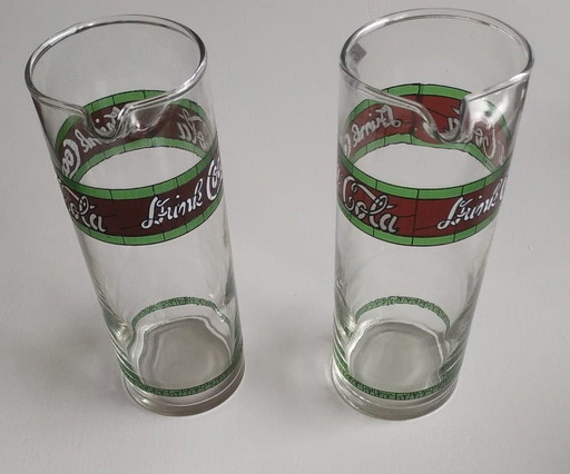 Vintage Set Coca Cola 'Stained Glass ('Style'.