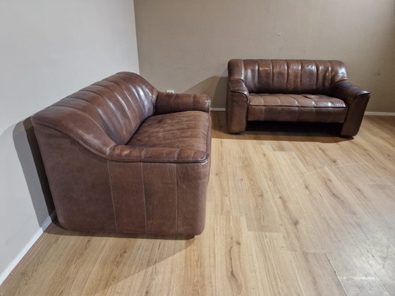 Image 1 of 2X De Sede Ds 44 Sofas - Vintage - Braun - Leder - Design