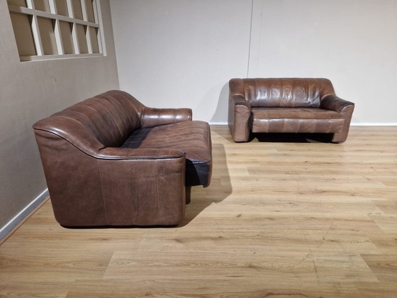 Image 1 of 2X De Sede Ds 44 Sofas - Vintage - Braun - Leder - Design