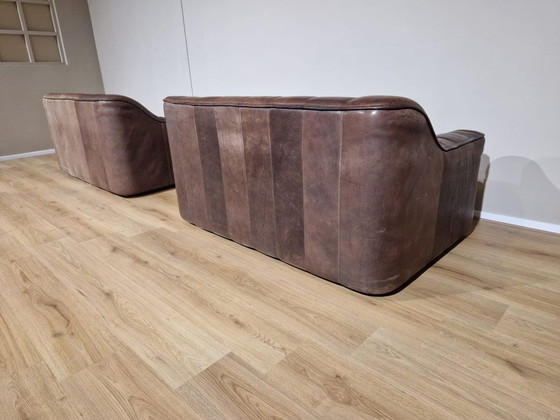 Image 1 of 2X De Sede Ds 44 Sofas - Vintage - Braun - Leder - Design
