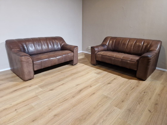 Image 1 of 2X De Sede Ds 44 Sofas - Vintage - Braun - Leder - Design