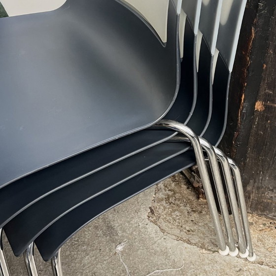 Image 1 of 4X Design Stühle 'Otto' - B&B Italia - Antonio Cittero / Toan Nguyen