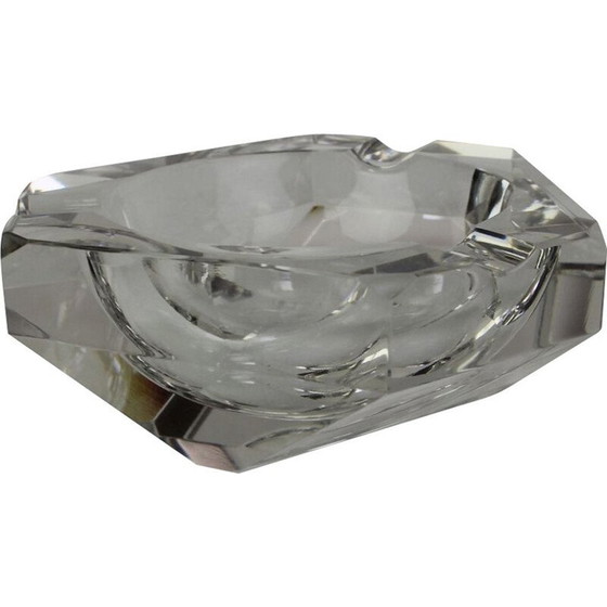 Image 1 of Vintage Aschenbecher aus Kristallglas von Bohemia Glass, Tschechoslowakei 1970