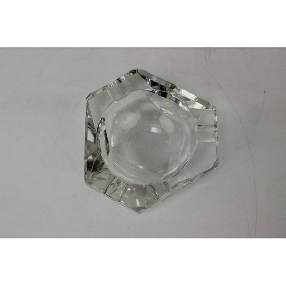 Image 1 of Vintage Aschenbecher aus Kristallglas von Bohemia Glass, Tschechoslowakei 1970