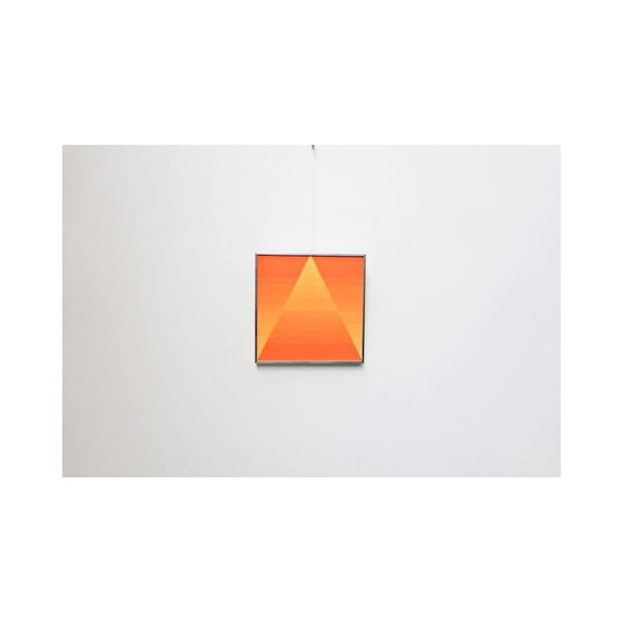Image 1 of Öl auf leinwand vintage "orange geometrische komposition" von G. Vaxelaire