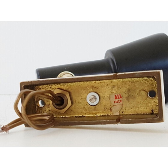 Image 1 of Klassische französische Wandleuchte aus Stahl Aluminor 1950