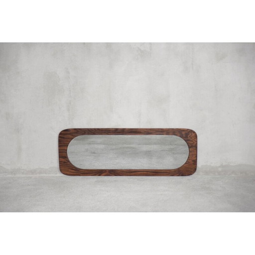 Vintage Wandspiegel aus Holz, Dänemark 1950