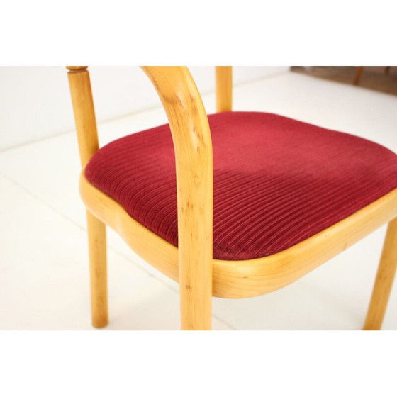 Image 1 of Mid Century Sessel aus Holz und Stoff von Ton, Tschechoslowakei 1992