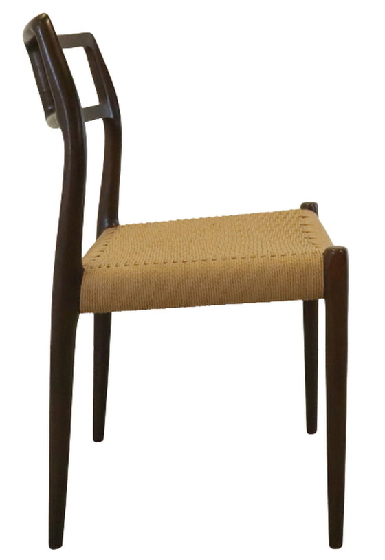 Image 1 of Niels O Moller Modell 79 Esszimmerstuhl Stuhl Vintage Papierkordel