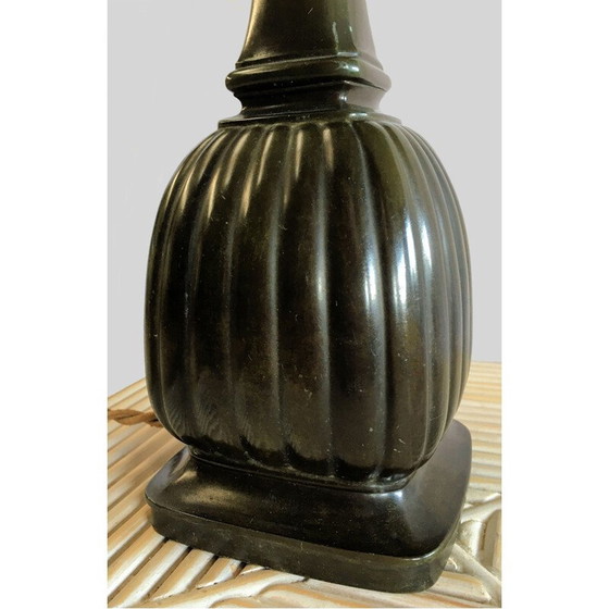 Image 1 of Vintage Art Deco Disco-Tischlampe aus Metall von Just Andersen, 1930