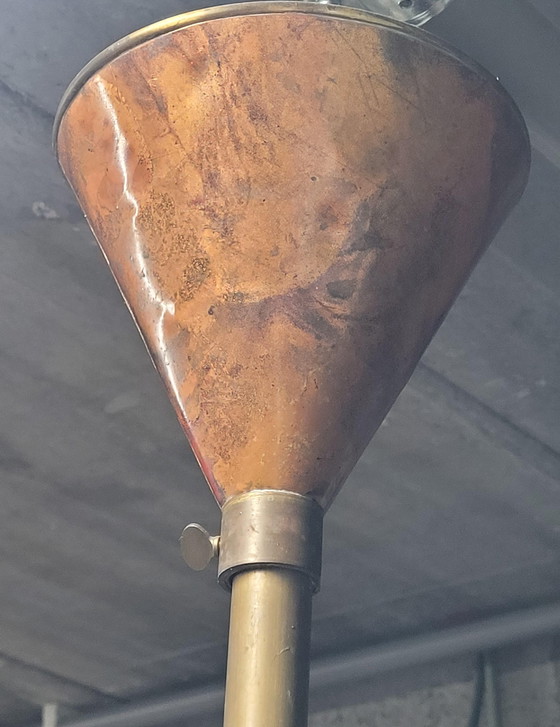 Image 1 of Vintage-Deckenleuchte in Kupfer mit 6 Armen