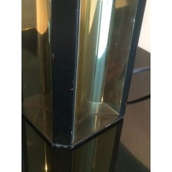 Image 1 of Französische Vintage-Lampe aus vergoldetem Metall und Holz, 1960