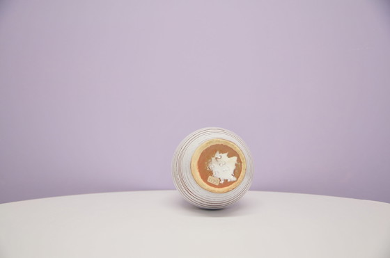 Image 1 of weiße geometrische Westdeutschland-Vase