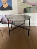 Gubi TS Coffee Table Marmor weiß grau