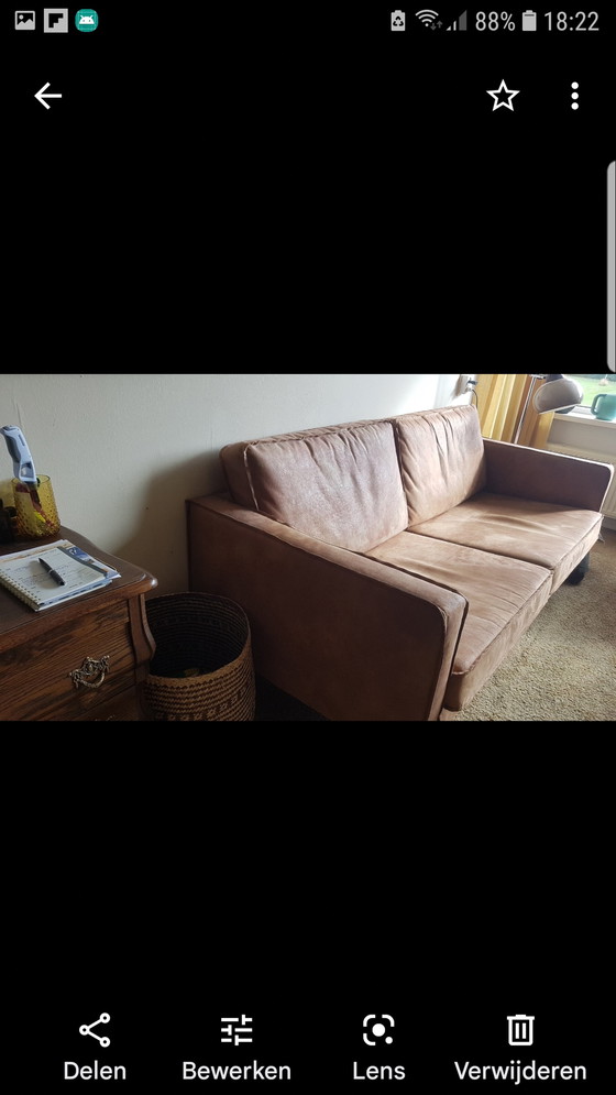 Image 1 of Be Pure Home Ecolederen Bank 2,5 Zit