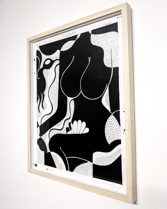 Image 1 of Blume | Samson & Bertje | Schwarz-Weiß-Design