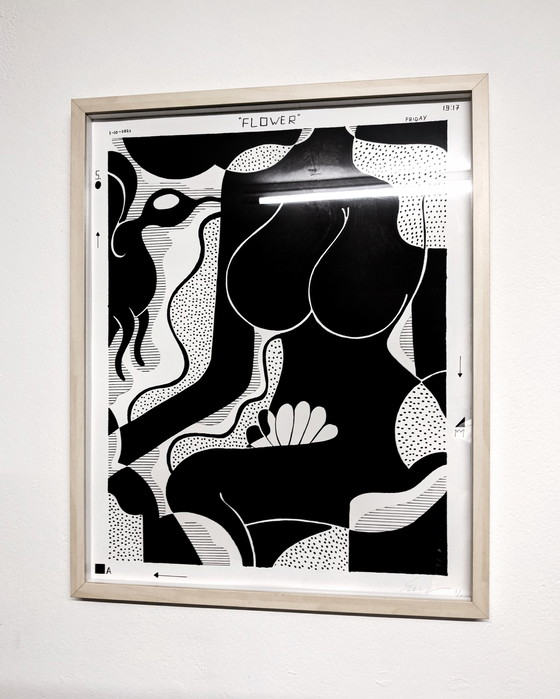 Image 1 of Blume | Samson & Bertje | Schwarz-Weiß-Design