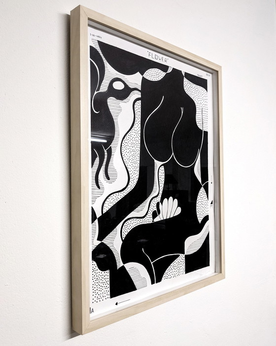Image 1 of Blume | Samson & Bertje | Schwarz-Weiß-Design