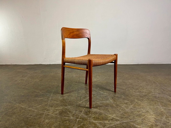Image 1 of 8er Set Niels Otto Møller Stühle teak Model 75 danish Design 1960