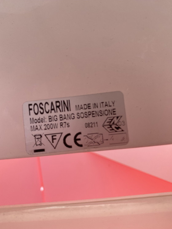 Image 1 of Foscarini Big Bang Suspension Hängelampen Rot