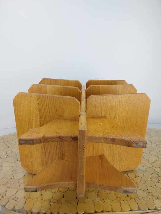 Image 1 of Mid-Century-Magazinständer aus Eiche