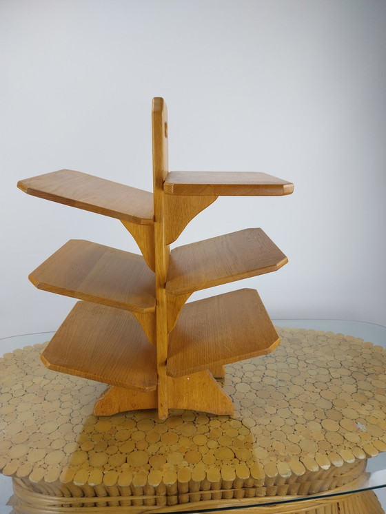 Image 1 of Mid-Century-Magazinständer aus Eiche
