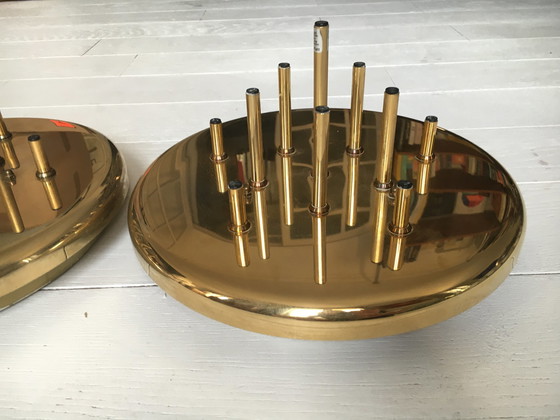 Image 1 of 2 Grossmann Wandleuchten aus vergoldetem Metall