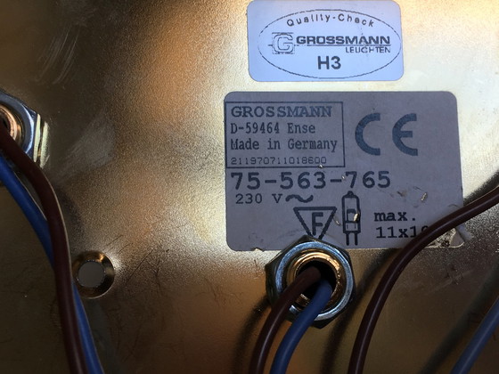 Image 1 of 2 Grossmann Wandleuchten aus vergoldetem Metall