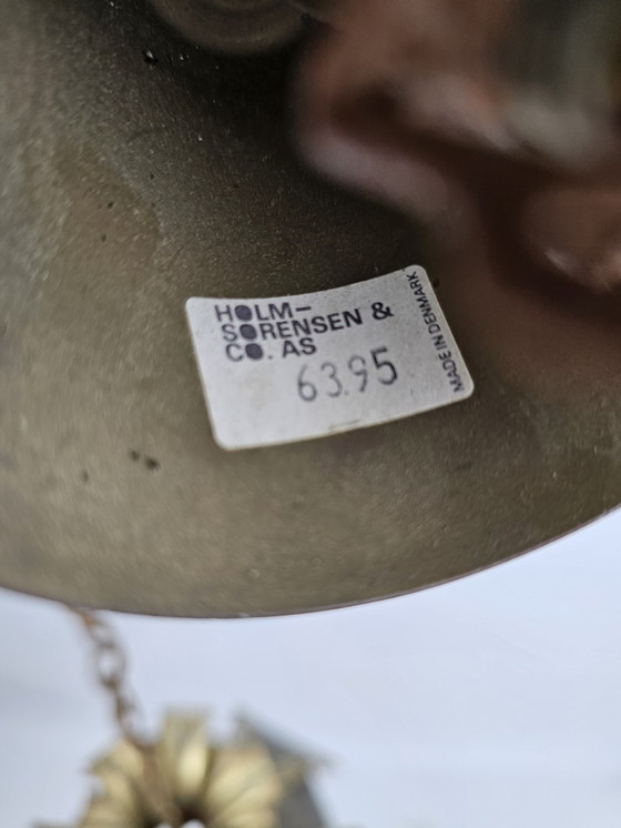 Image 1 of Svend Aage Holm Sørensen Pendelleuchte Kupfer Blätter Brutalist