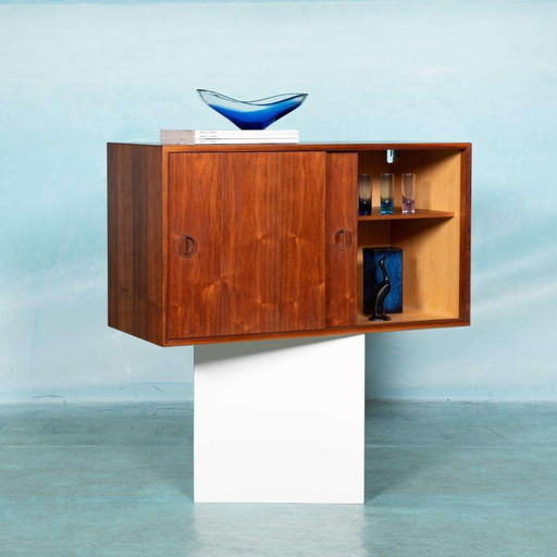 Hängeschrank im dänischen Vintage-Design, schwebendes Sideboard
