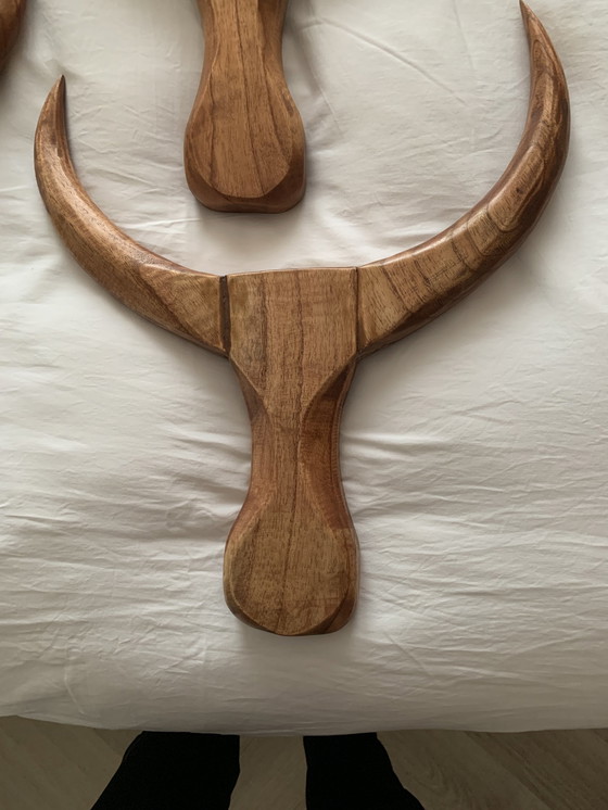 Image 1 of Büffelkopf Wanddekoration aus indonesischem Hartholz