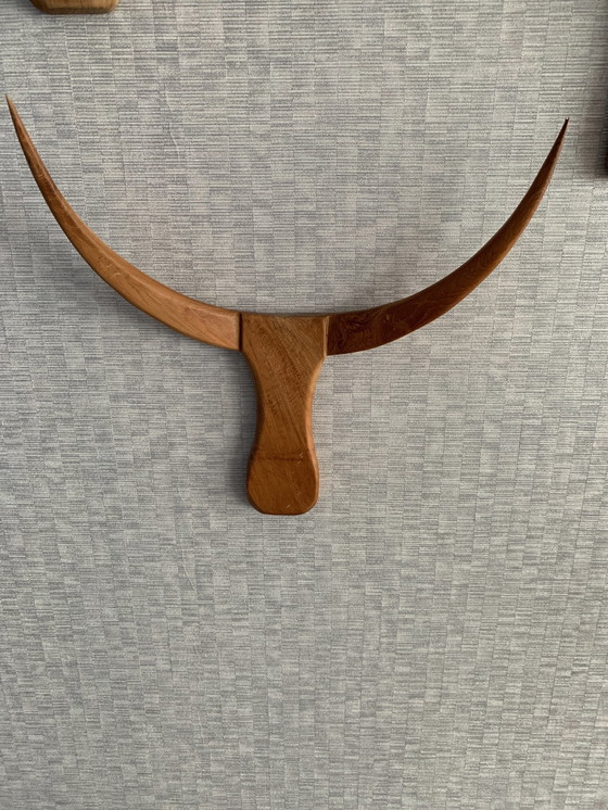 Image 1 of Büffelkopf Wanddekoration aus indonesischem Hartholz