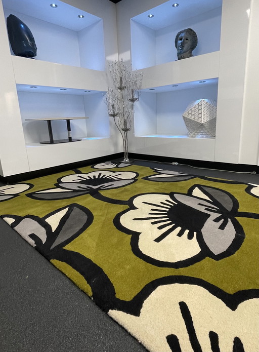 Brink & Campman Orla Kiely Passionsblume Teppich Olive