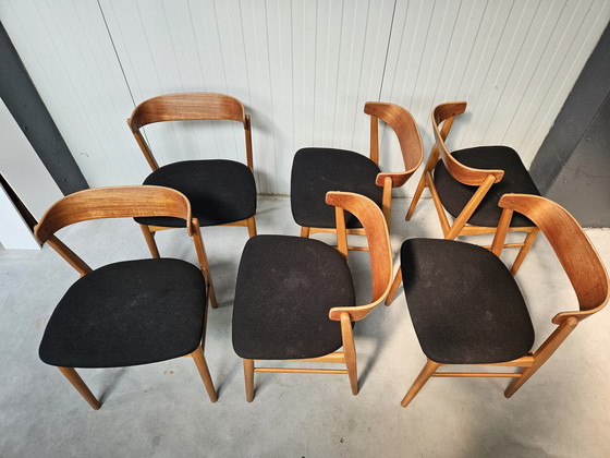 Image 1 of Vintage Dänische Stühle, Satz von 6