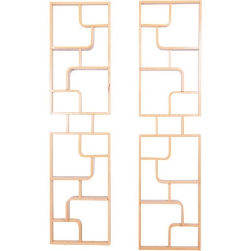 Paar Trennwände aus Ahornholz von Ludvik Volak für Drevopodnik Holesov, Tschechoslowakei 1960