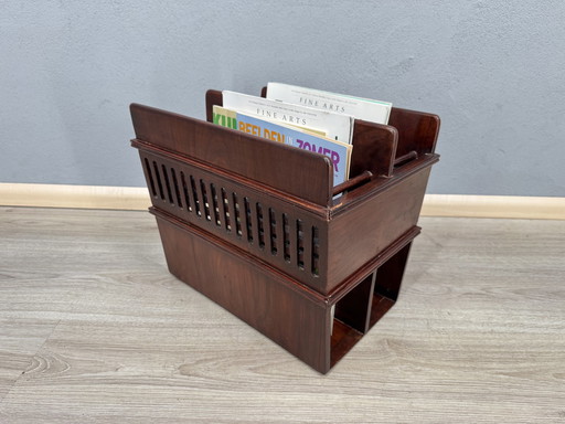 Vintage Mahagoni Holz Leseständer