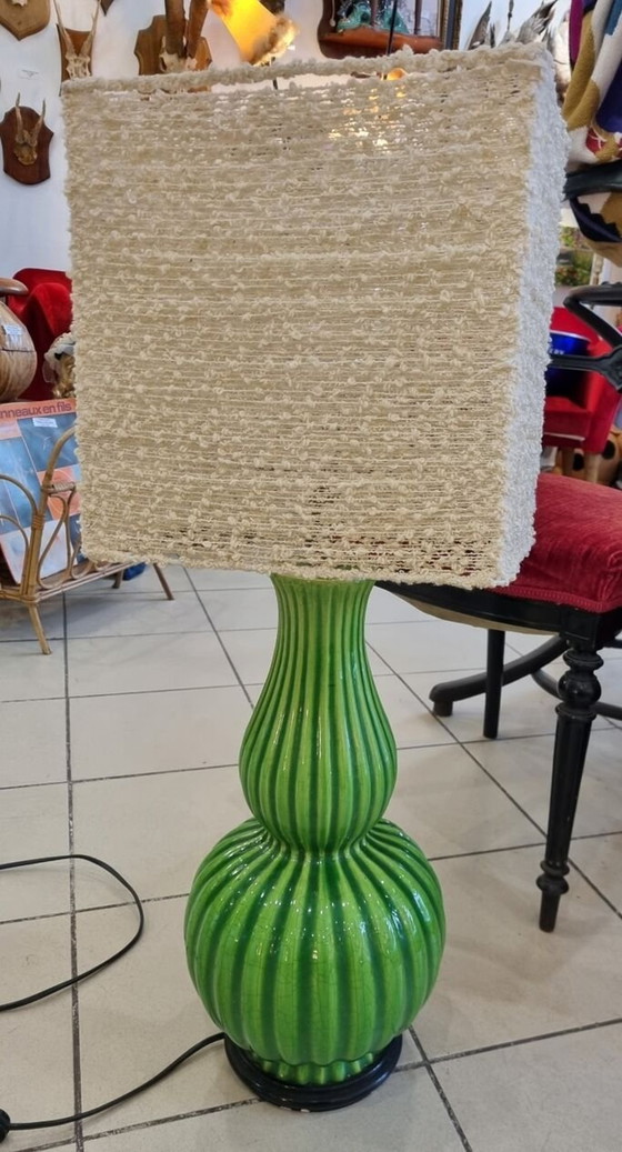 Image 1 of Vintage Emaille-Keramiklampe von 1970